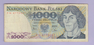 Puola 1000 Zlotych v.1982 P-146
