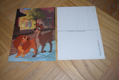 postikortti Disney kaunotar ja kulkuri
