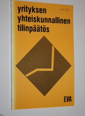 Yrityksen yhteiskunnallinen tilinpäätös : sovellutusesime...