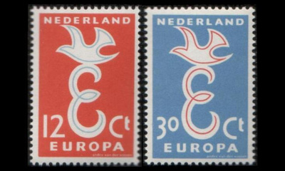 Alankomaat 718-9 ** Europa (1958)