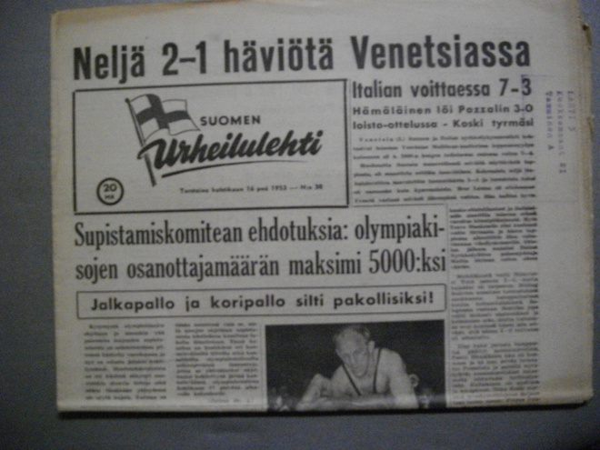 Suomen Urheilulehti Nro 30/1953 (10.11)