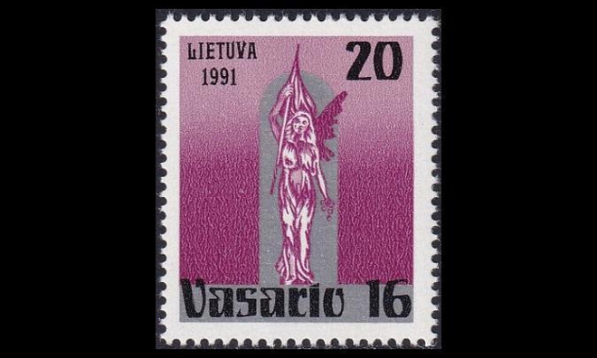 Liettua 470 ** Tasavallan perustaminen 73v (1991)