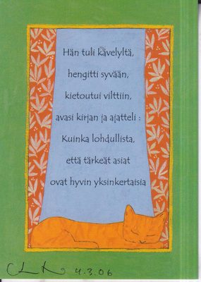 Anu Pellinen, " Tärkeät asiat", n:o 94, e212