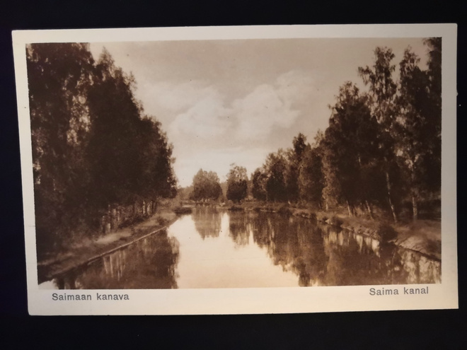 VANHA Postikortti Saimaan kanava 1920-l