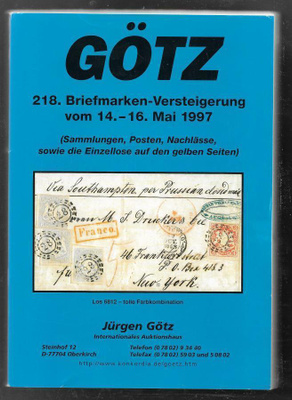 Huutokauppaluettelo - Götz 14.5.1997