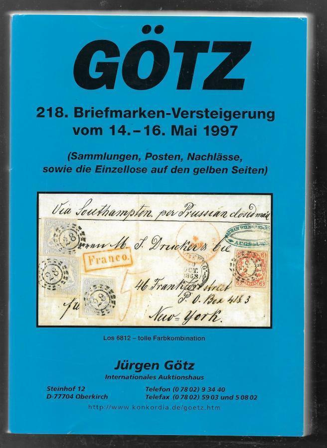 Huutokauppaluettelo - Götz 14.5.1997