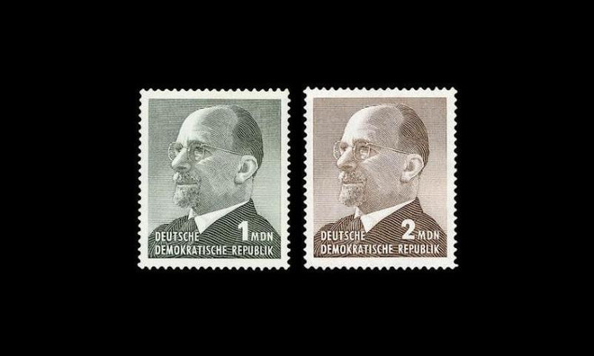 DDR 1087-8 ** Käyttösarja Ulbricht (1965)