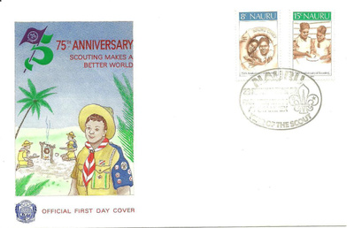FDC EPK NAURU Partioliike 75v. 1982