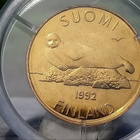 5 Markkaa 1992. Kapselissa, Hyväkuntoinen. - pikkukuva 3