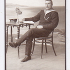 CDV Valokuva Venäjän Laivasto Suomalainen Matruusi 1900-l - pikkukuva 1