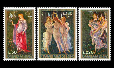 San Marino 994-6 ** Maalauksia (1972)