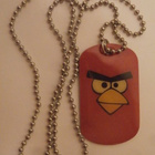 Kaulariipus  5. Hieno punainen angry birds-riipus - pikkukuva 1