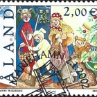 Åland 2002 Nuutinpäivä 2,00 € EP alareuna LOISTO LaPe 201 - pikkukuva 1