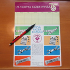 Lukujärjestys Fazer 75v 1966 v. - pikkukuva 1