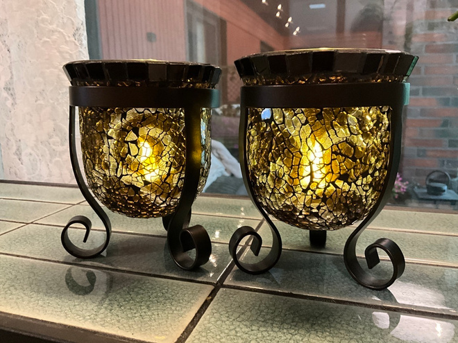 Partylite mosaiikki kynttilä somisteet