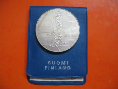 10 mk hopea juhlaraha Yleisurheilun EM-kisat - 1971
