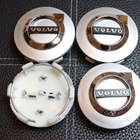 Volvo vannekeskiöt – UUSIN TYYLI, 3D MERKKI, Hopea – 64mm - pikkukuva 1
