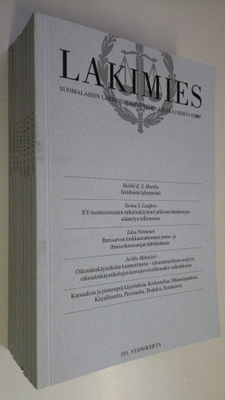 Lakimies vuosikerta 2005 (7 lehteä) : Suomalaisen lakimie...