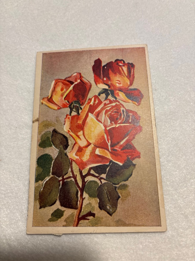 KUKKAKORTTI, Onnittelukortti 1940-luku