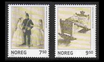 Norja 1520-1 ** Taidemaalari Erik Werenskjold (2005)
