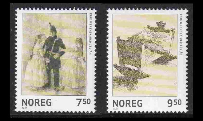Norja 1520-1 ** Taidemaalari Erik Werenskjold (2005)