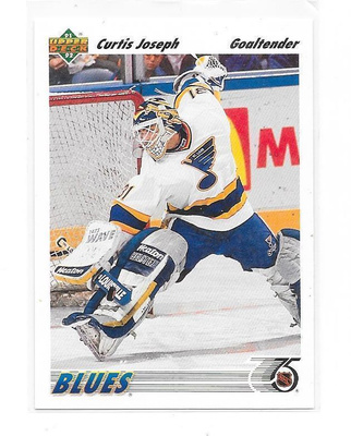 1991-92 Upper Deck #139 Curtis Joseph St Louis Blues MV