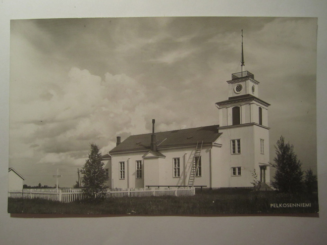 Postikortti Lappi Pelkosenniemi 1950-l  Alkup.Mallikappale