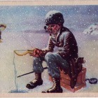 kortti Kalastus - erilaisia vanhahkoja taidekortteja - pikkukuva 3