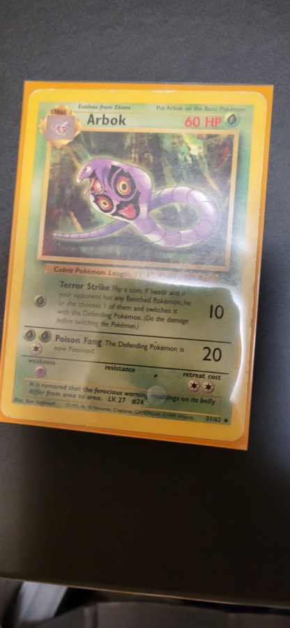 Arbok 31/62 - Fossil set Uncommon card