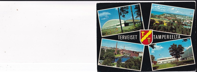 Tampere, nelikuvakortti, vaakuna    b674