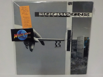SCORPIONS - CRAZY WORLD RARE 1ST FIN PRESS EX-/EX LP