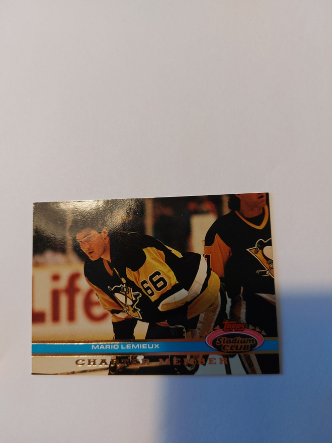 1991 Stadium Club Charter Member #50 Mario Lemieux