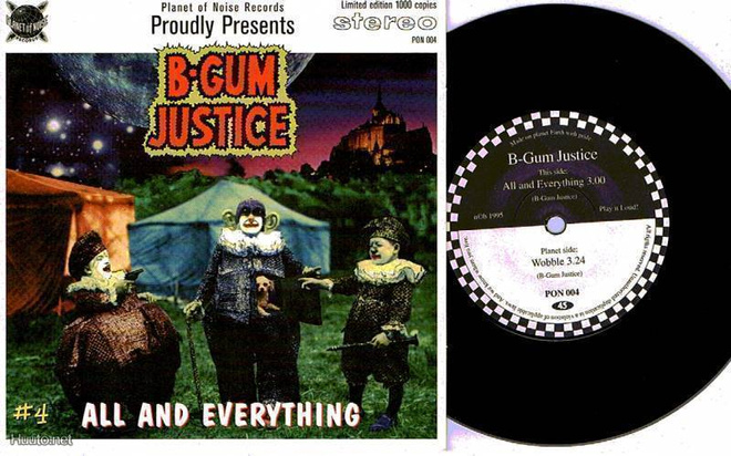 B-GUM JUSTICE all & everything / wobble 45 -1995- sweden