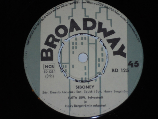 7" TUTTA JEW - Siboney - single 1958 EX