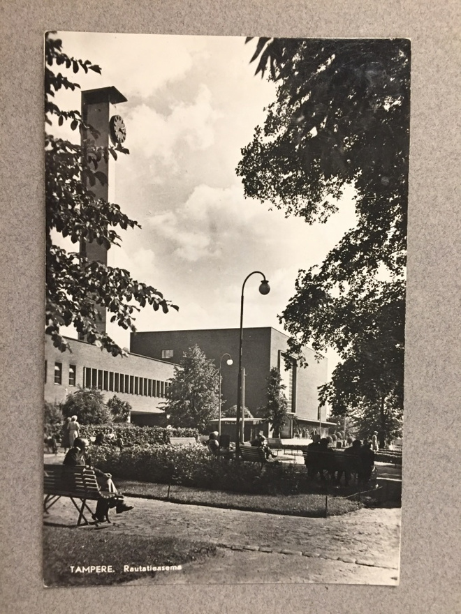 Paikkakuntakortti  Tampere rautatieasema 1962