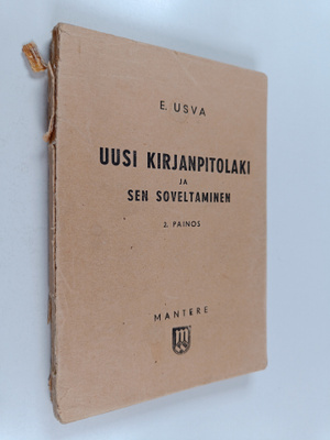 Erkki Usva : Uusi kirjanpitolaki ja sen soveltaminen