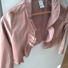 Vila roosa / puuterinsävyinen lyhyt Jakku / Bolero - koko XS - pikkukuva 2