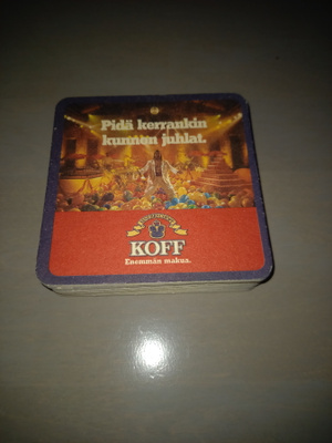 15 kpl Koff tuopinaluset/arvontakupongit