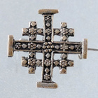 Vanha Jerusalem Cross rintakoru, hopea - pikkukuva 1