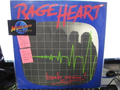 RAGE HEART - BEATS AGAIN GER-90 M-/EX- LP