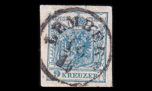 Itävalta 5_Y o Vaakuna 9 Kr LEMBERG (1850)