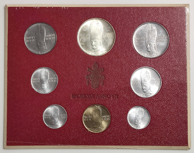Vatikaani 1969 kolikkosetti, UNC