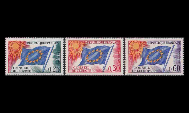 Euroopan neuvosto 10-2 ** Lippu (1965)