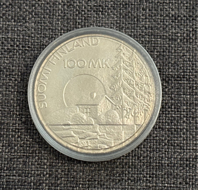 Sotainvalidien Veljesliitto juhlaraha 100 mk vuodelta 1990