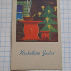 Wanha 11x7cm,Puuro pirtin pöydällä, nyrkkiposti - pikkukuva 1
