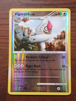 Pokemon Vigoroth Lv.28 reverse holo 64/127