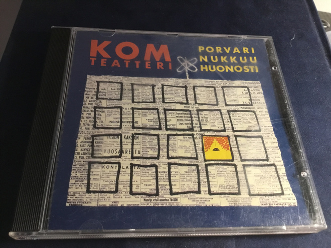 KOM Teatteri Porvari nukkuu huonosti Love Cd kulttia