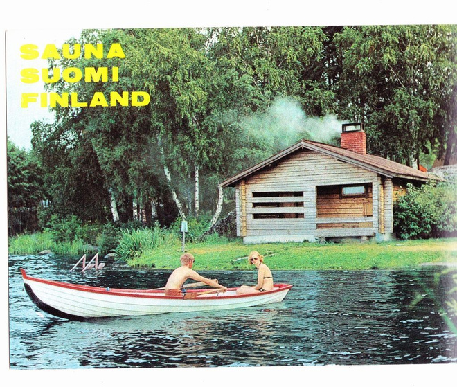 SAUNA SUOMI FINLAND POSTIKORTTI