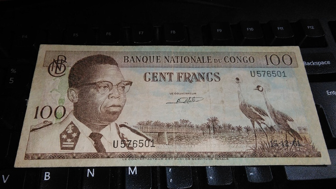 Congo Kongo 100 francs 1961 sn501 F-VF-