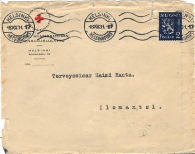 POSTILÄHETYS SPR HELSINKI -ILOMANTSI